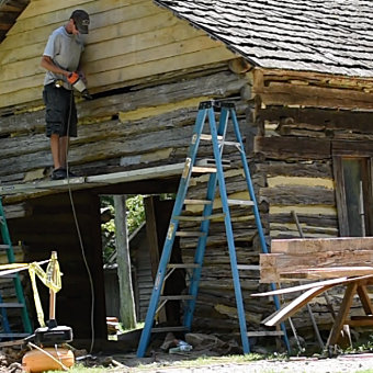 Log home repairs