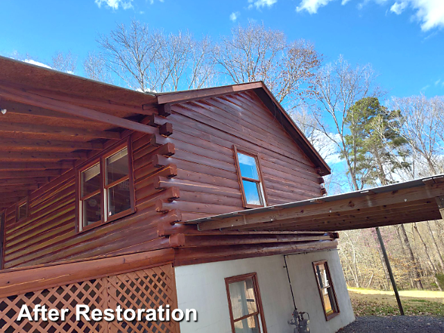 Log home restoration in Franklinville, NC