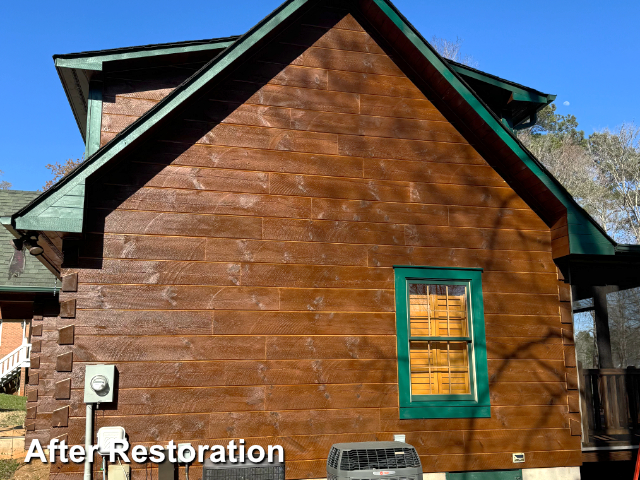 Log home restoration in Mt. Gilead, NC
