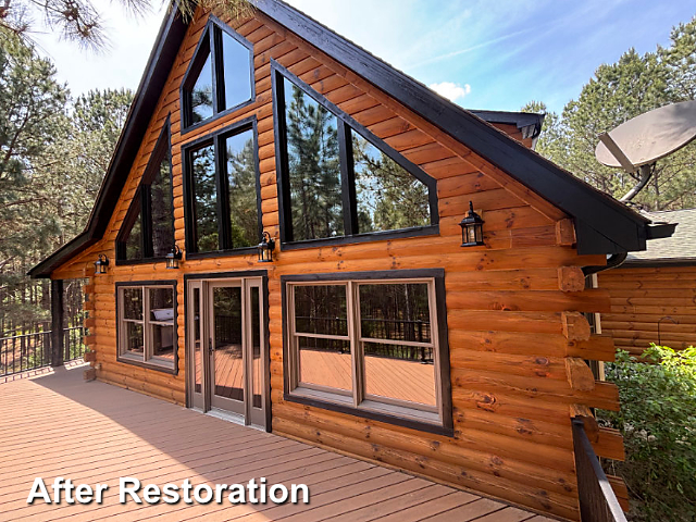Log home restoration in Carthage, NC