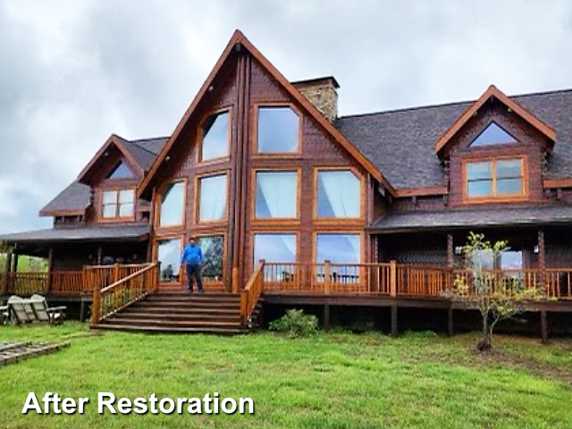 Log home restoration in Liberty, NC