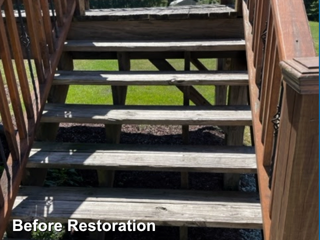 Log home restoration in Liberty, NC