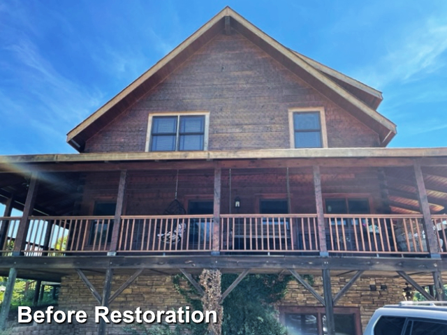 Log home restoration in Liberty, NC
