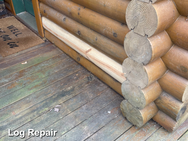 Log home restoration in Carthage, NC