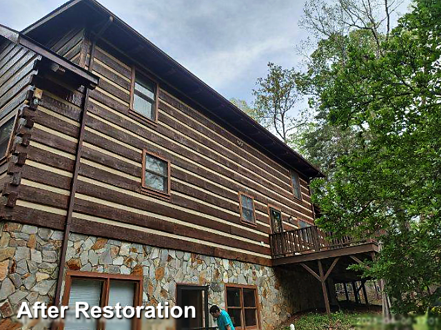 Log home restoration in Chapel Hill, NC
