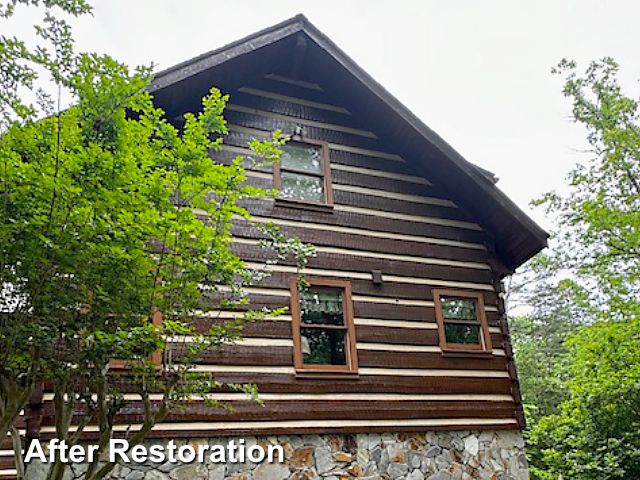 Log home restoration in Chapel Hill, NC