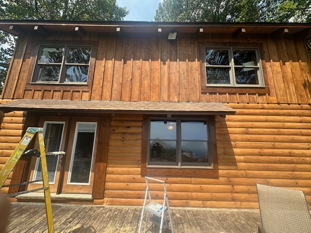 Log home restoration in Fancy Gap, VA