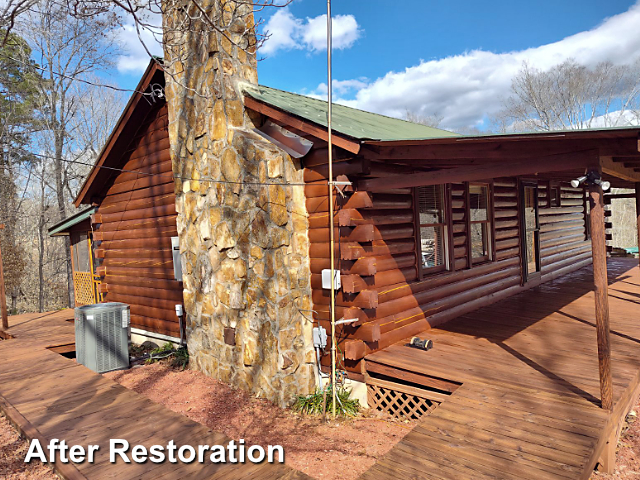 Log home restoration in Franklinville, NC