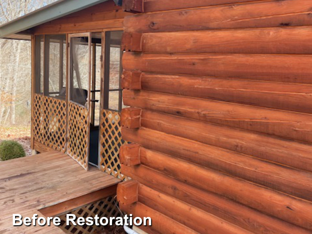 Log home restoration in Franklinville, NC