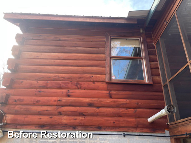 Log home restoration in Franklinville, NC