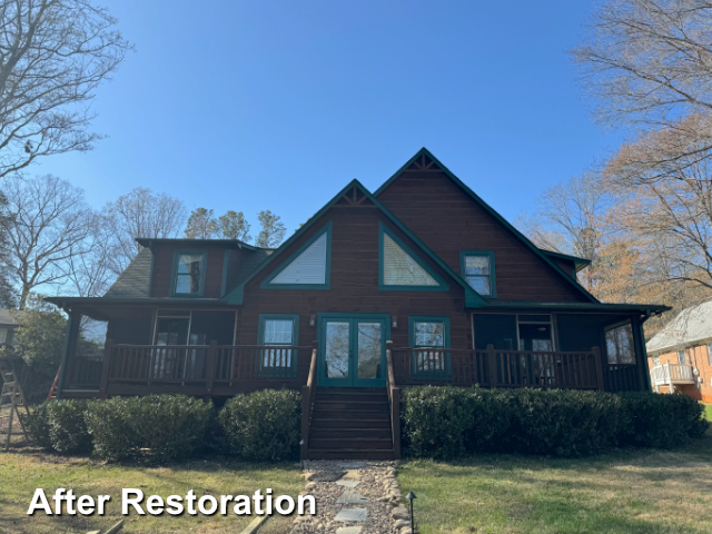 Log home restoration in Mt. Gilead, NC