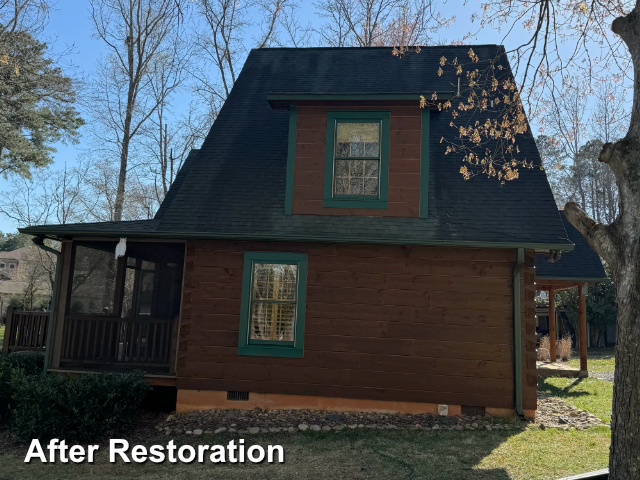 Log home restoration in Mt. Gilead, NC