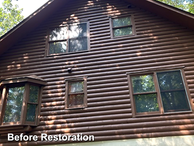 Log home restoration in Hendersonville, NC