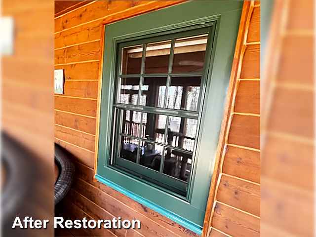 Log home restoration in Holly Springs, NC