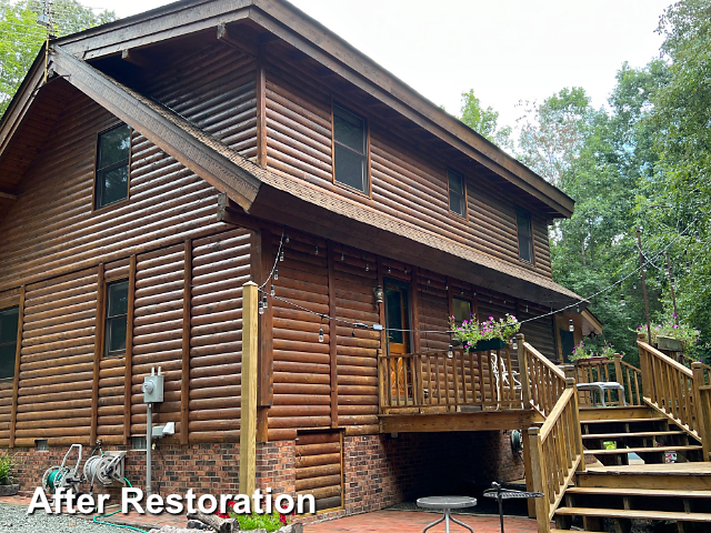 Log home restoration in Liberty, NC