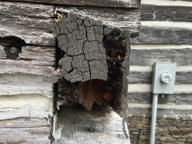 Log home restoration in Winnsboro SC
