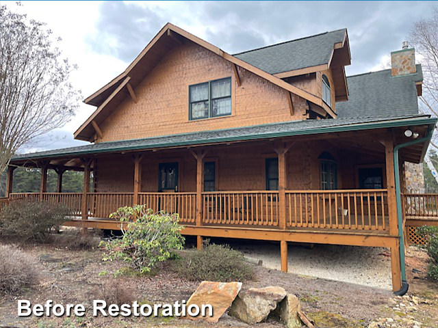 Log home restoration in Pinnacle, NC