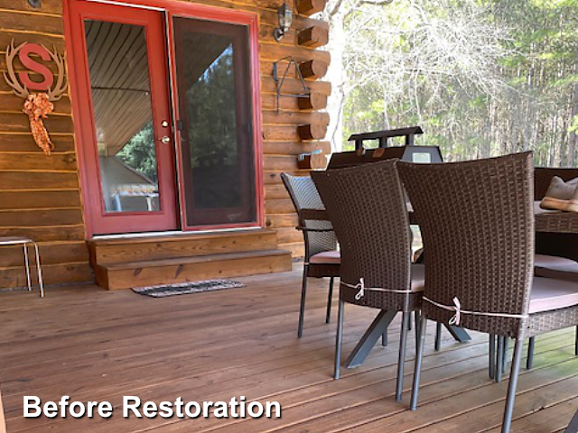 Log home restoration in Seaboard, NC