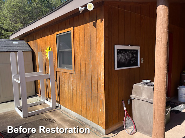 Log home restoration in Seaboard, NC