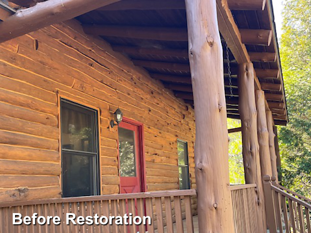 Log home restoration in Seaboard, NC