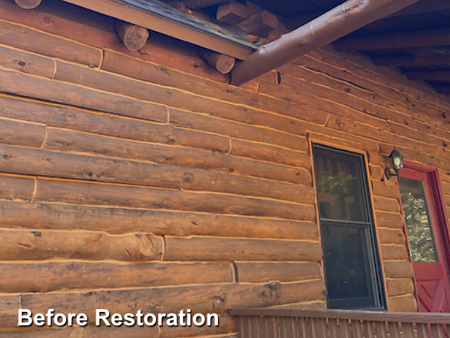 Log home restoration in Seaboard, NC