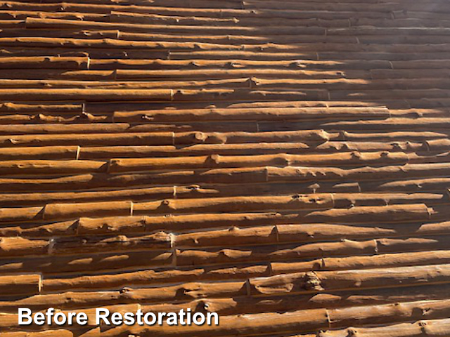 Log home restoration in Seaboard, NC