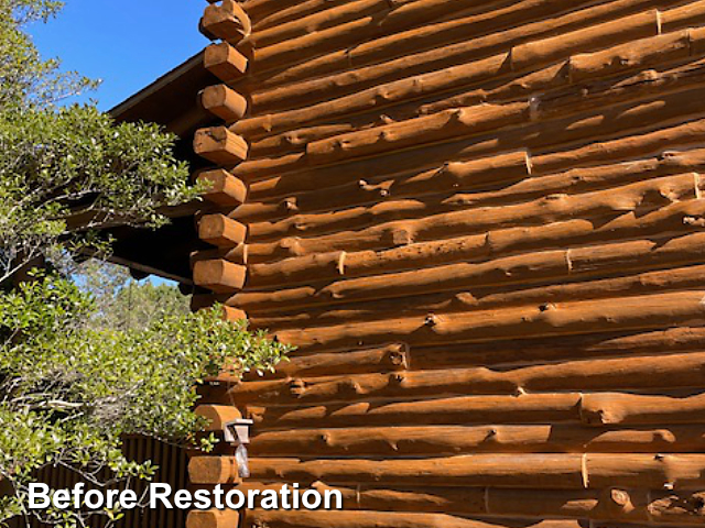 Log home restoration in Seaboard, NC