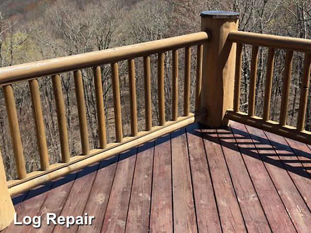 Log home restoration in Banner Elk, NC