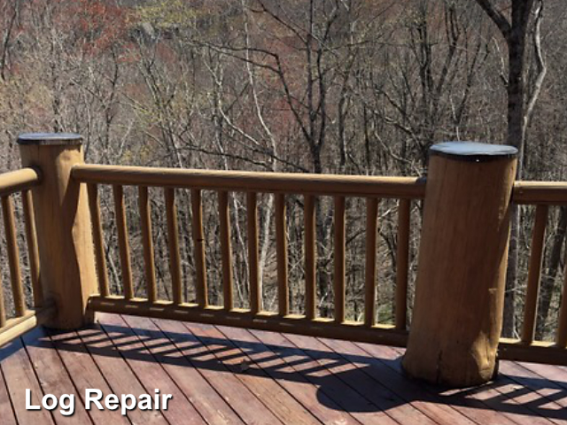 Log home restoration in Banner Elk, NC