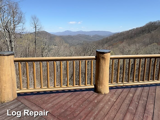 Log home restoration in Banner Elk, NC