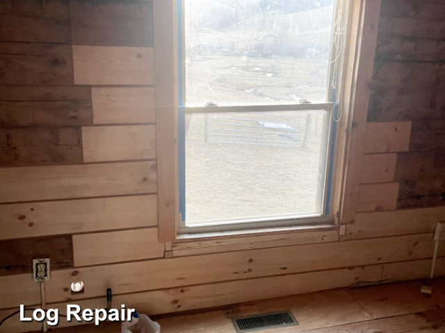 Log cabin repairs in Cares, VA