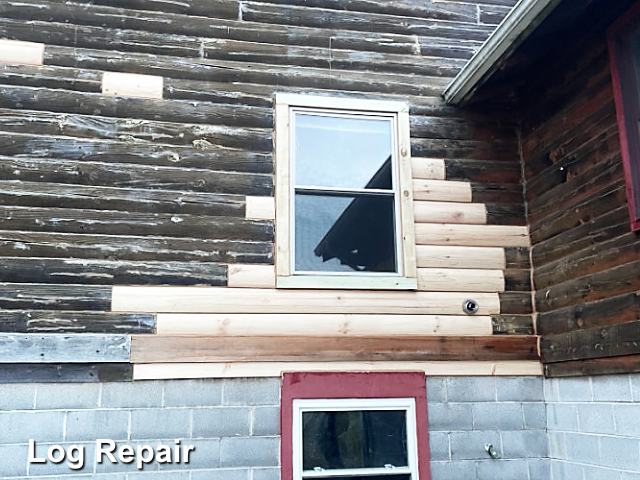 Log cabin repairs in Cares, VA