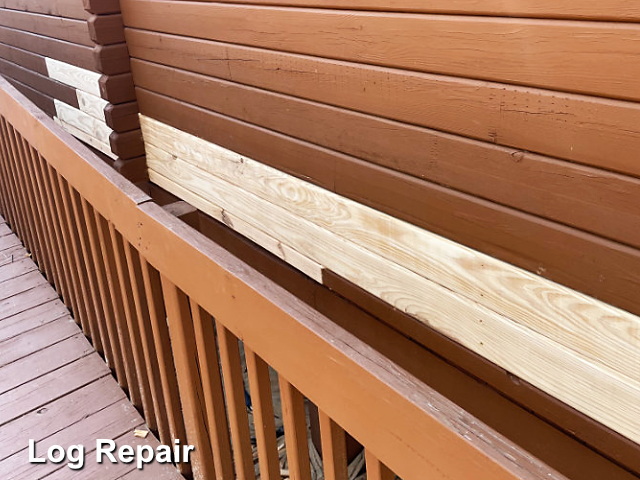 Log home restoration in Concord, NC