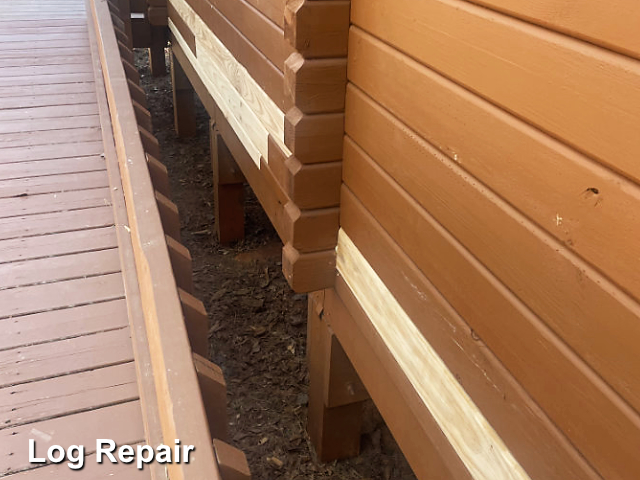 Log home restoration in Concord, NC