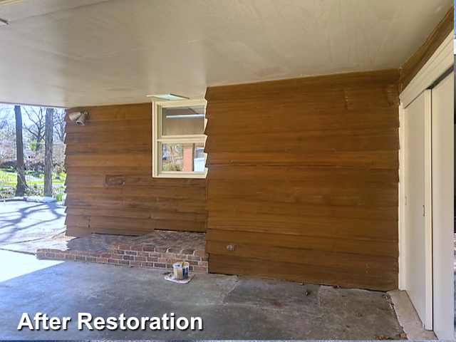 Log home restoration in High Point, NC