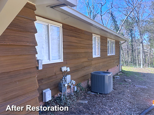 Log home restoration in High Point, NC