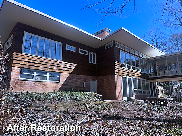 Log home restoration in High Point, NC