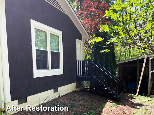 Log home restoration in Hillsborough, NC