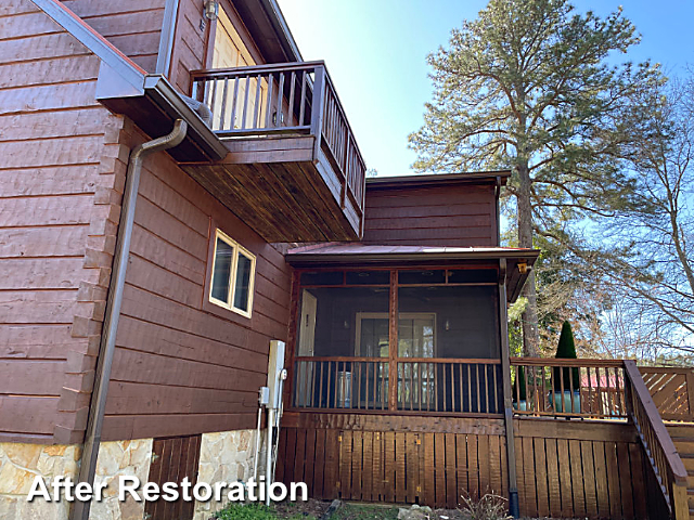 Log home restoration in Jackson, NC