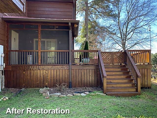 Log home restoration in Jackson, NC