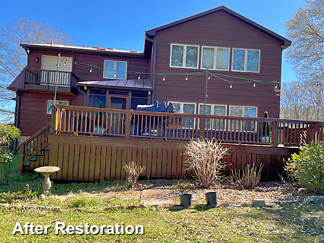 Log home restoration in Jackson, NC