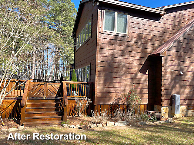 Log home restoration in Jackson, NC