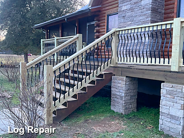 Log home restoration in Kittrell, NC