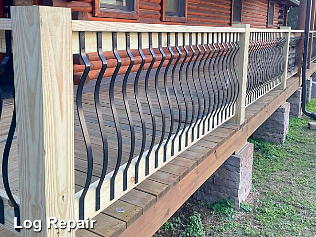 Log home restoration in Kittrell, NC