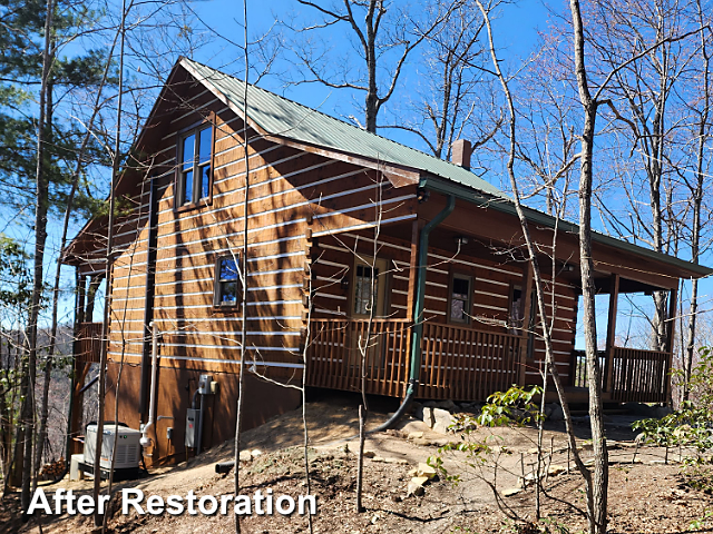 Log home restoration in Lenoir, NC