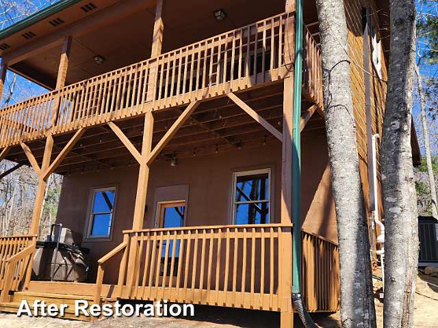 Log home restoration in Lenoir, NC