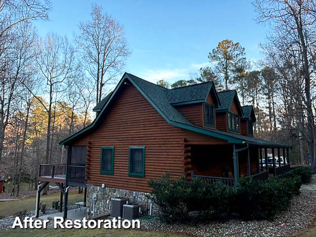 Log home restoration in Macon, NC