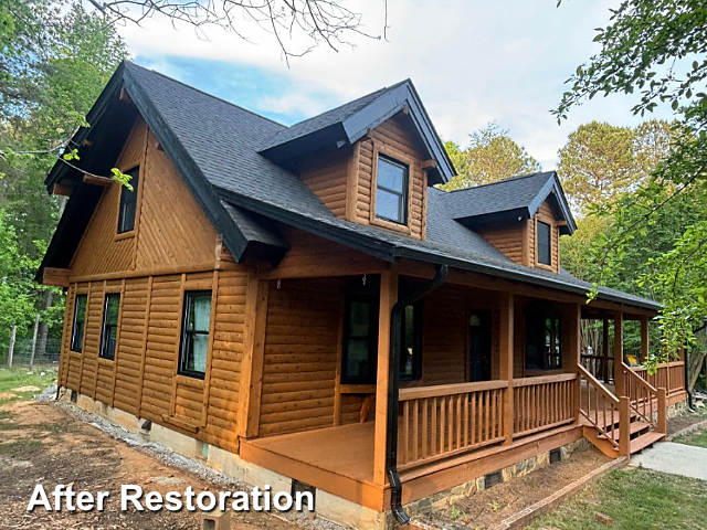 Log home restoration in Mebane, NC