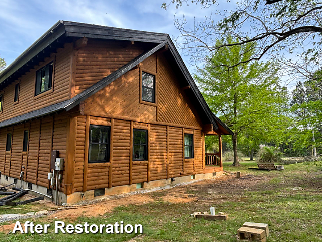 Log home restoration in Mebane, NC