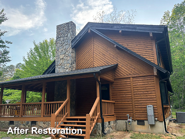 Log home restoration in Mebane, NC